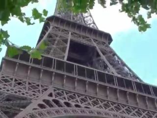 Eiffel tower 極端な 公共 xxx クリップ 三人組 で パリ フランス