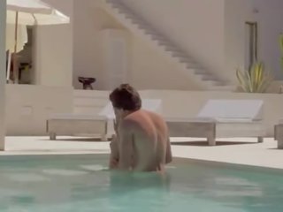 Exceptional sensitive dirty clip in the swimmingpool