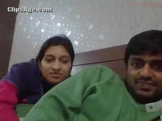 Young perky newly wed desi couple smashing strip action